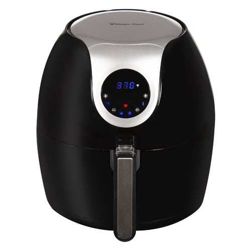 5.6 Qt Airfryer with Recipe Book NewAir Magic Chef XL Air Fryer with Digital Controls Kitchen MCAF56DB 5.6 Qt Airfryer with Recipe Book NewAir Magic Chef XL Air Fryer with Digital Controls Kitchen MCAF56DB
